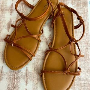 American Eagle vegan leather strapped sandal